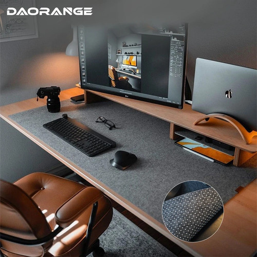 Wool felt desk - desk, mat
