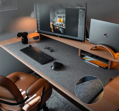 Large felt desk mat mouse - large,